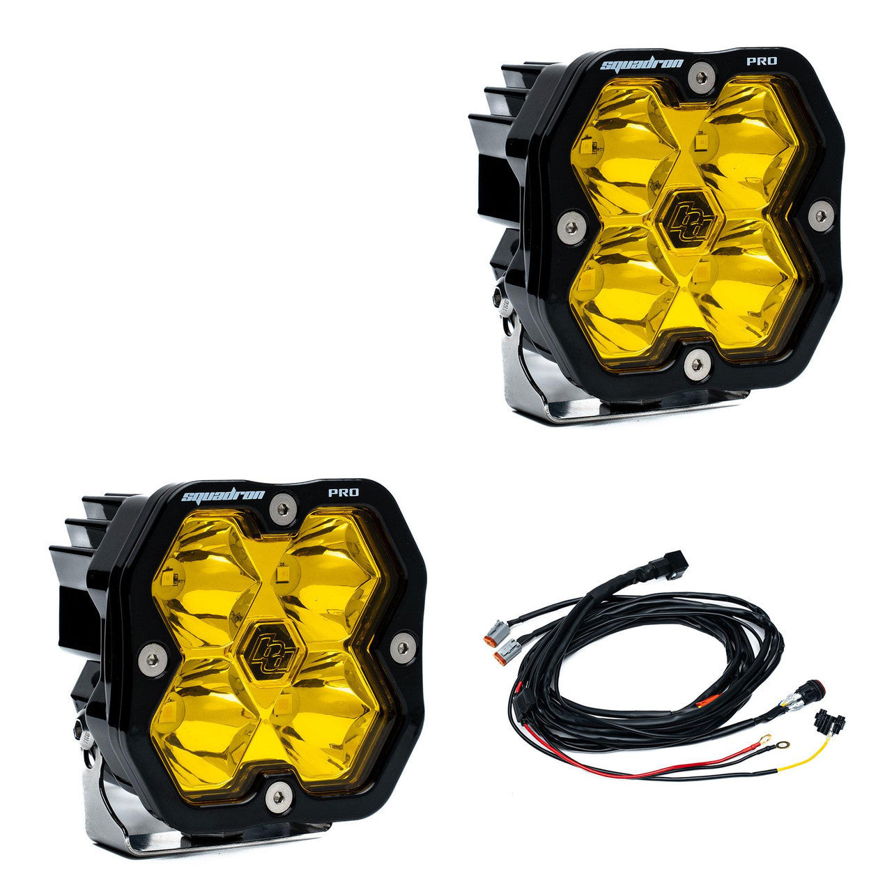 Baja Designs Squadron 2.0 Pro LED Wide Cornering (Pair) - Baja Amber - 4978152