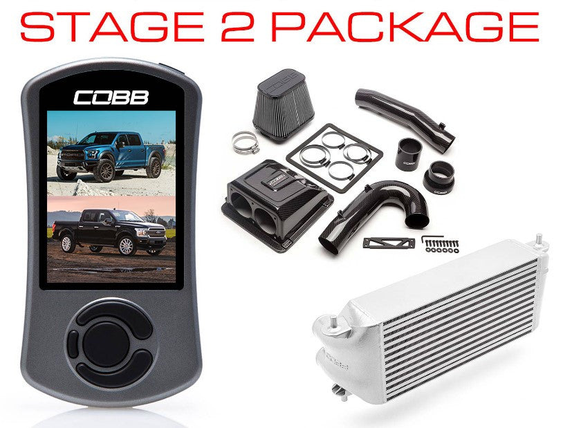Cobb Ford F-150 Ecoboost Raptor/Ltd. w/TCM Stg 2 Redline CF Pwr Pkg - Silver (Factory Loc. I/C)