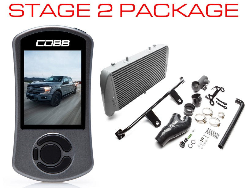 Cobb 17-19 Ford F-150 EcoBoost 3.5L Stage 2 Power Package w/TCM (No Intake) - Silver