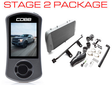 COBB 17-19 Ford F-150 EcoBoost 3.5L Stage 2 Power Package w/TCM (No Intake) - Silver - FOR0060020SL-TCM-NI