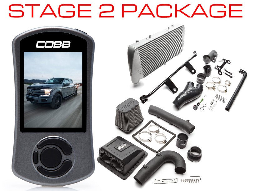 Cobb 17-19 Ford F-150 EcoBoost 3.5L Stage 2 Power Package w/TCM - Silver