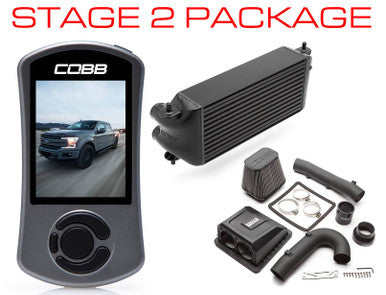 COBB 17-19 Ford F-150 EcoBoost 3.5L Stage 2 Power Package w/TCM - Black - FOR0060S20BK-TCM