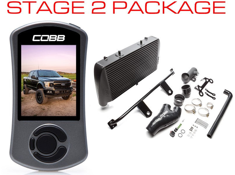 Cobb 2020 Ford F-150 Ecoboost 3.5L Stage 2 Power Package - Black (NO INTAKE)