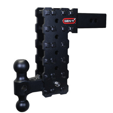 Gen-Y Phantom-X 2.5in Solid Shank 10in Drop 1.6K TW 16K Hitch w/GH-051 Dual-Ball - GH-2415X