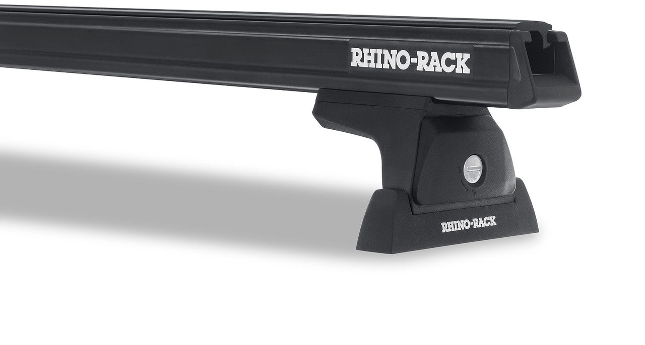 Rhino-Rack 15-21 Chevrolet Colorado 4 Door Heavy Duty RLT600 Ditch Mount 2 Bar Roof Rack - Black - JA8416