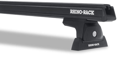 Rhino-Rack 08-16 Ford F250 4 Door Pick Up Heavy Duty RLT600 Ditch Mount 2 Bar Roof Rack - Black - JA8521