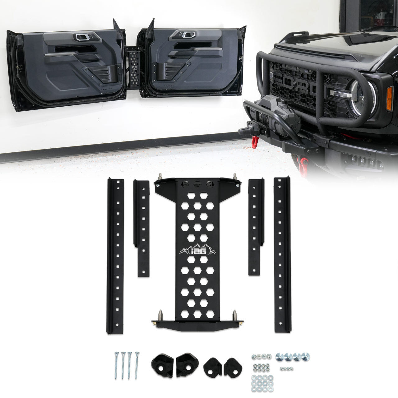 IAG EZ-Guide Door Storage System for 2021+ Ford Bronco 2/4DR - Front Doors Only