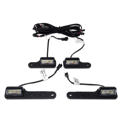 IAG 4pc Interior LED Dome Light Kit V2 With Harness For 2021+ Ford Bronco - Parts Layout