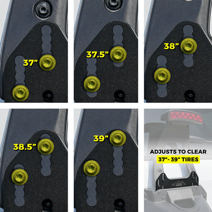 IAG Off-Road Third Brake Light Extension for 2021+ Ford Bronco - Adjustment Range