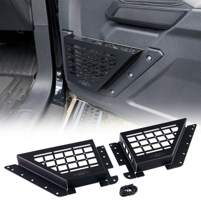 IAG Front Door Bin Black Steel Molle 2021+ Ford Bronco