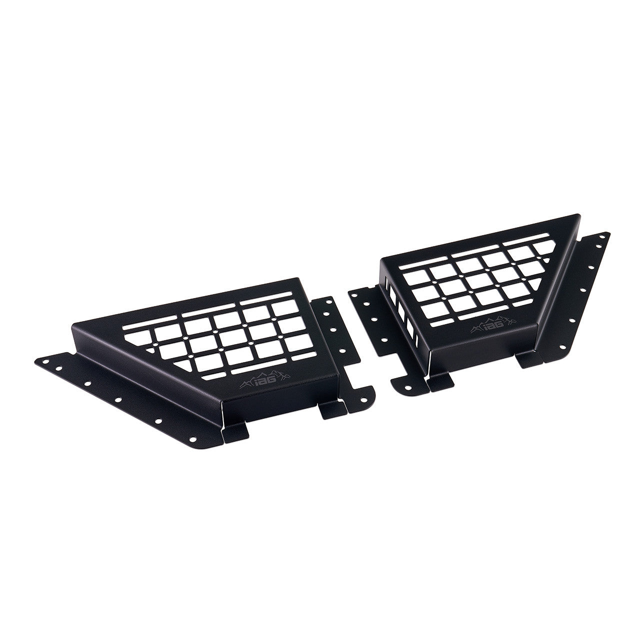 IAG Front Door Bin Black Steel Molle 2021+ Ford Bronco - Product Layout