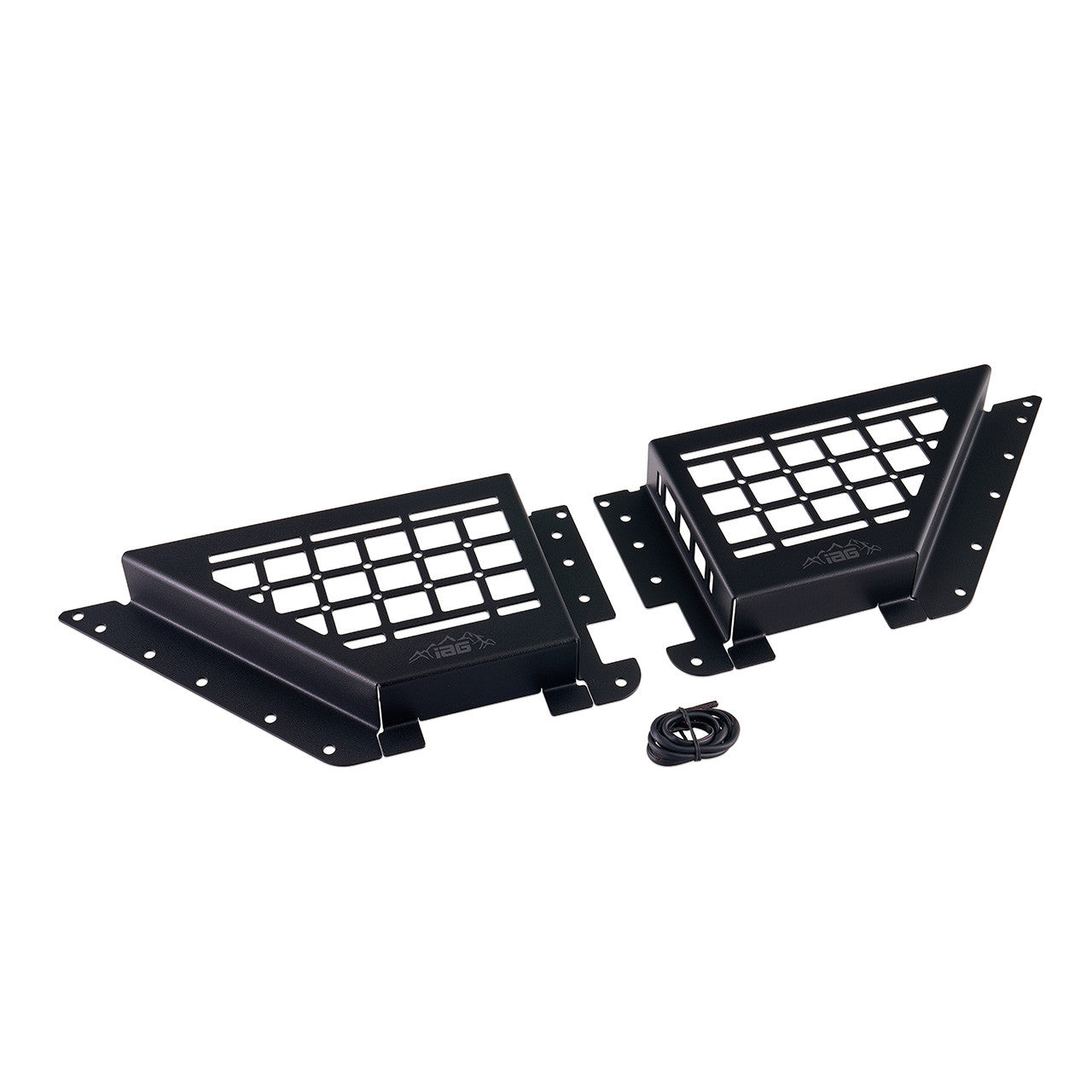 IAG Front Door Bin Black Steel Molle 2021+ Ford Bronco - Product Layout