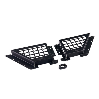 IAG Front Door Bin Black Steel Molle 2021+ Ford Bronco - Product Layout