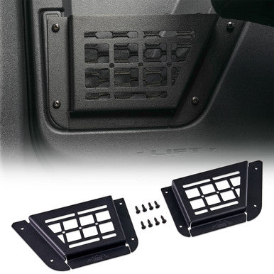 IAG Rear Black Steel MOLLE Door Bin For 2021+ Ford Bronco 4 Door