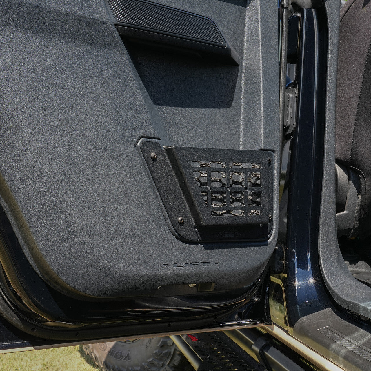 IAG Rear MOLLE Panel Door Pocket For 2021 + Ford Bronco Four Door - Installed