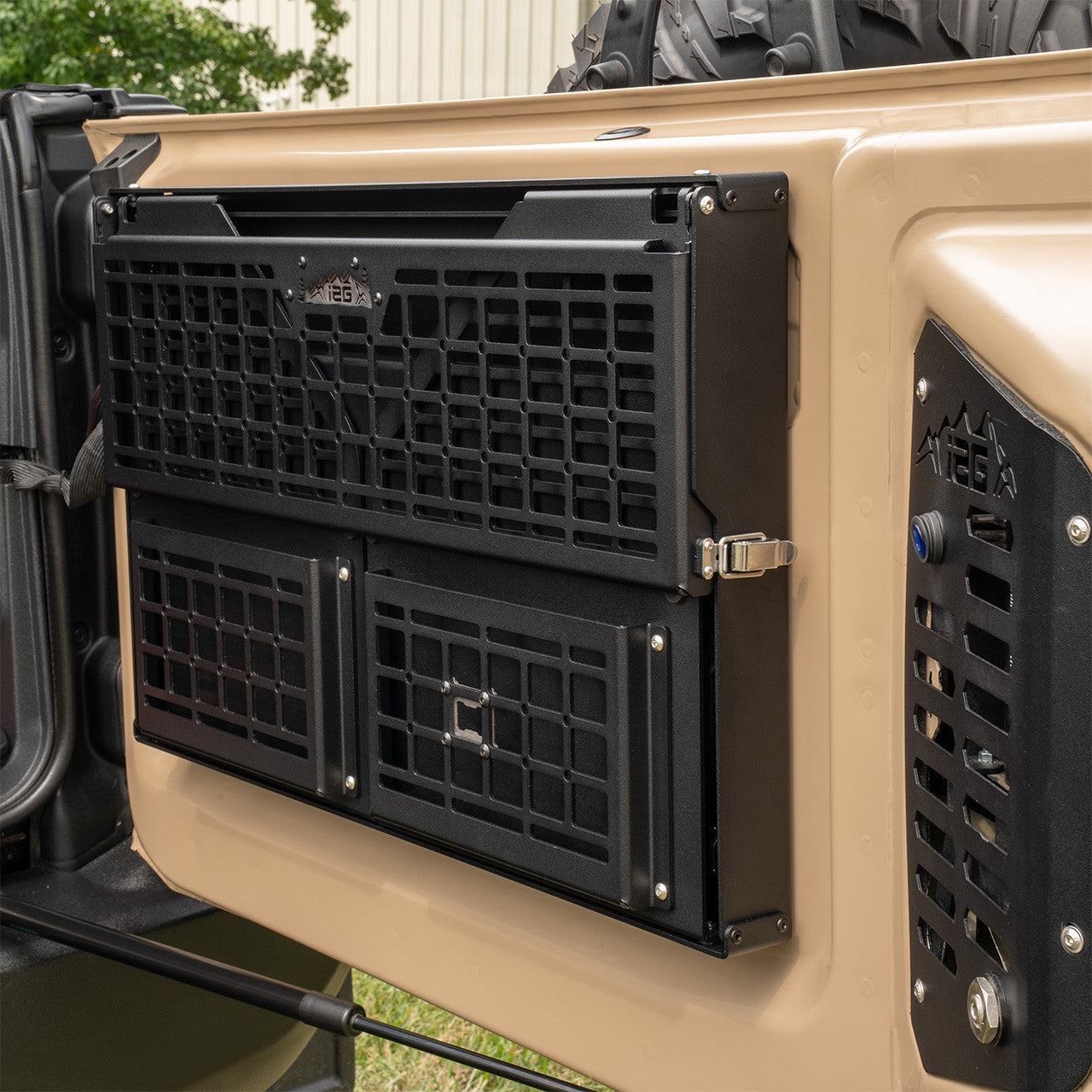 IAG Off-Road Multilevel Tailgate Table for 2021+ Ford Bronco - Installed 3