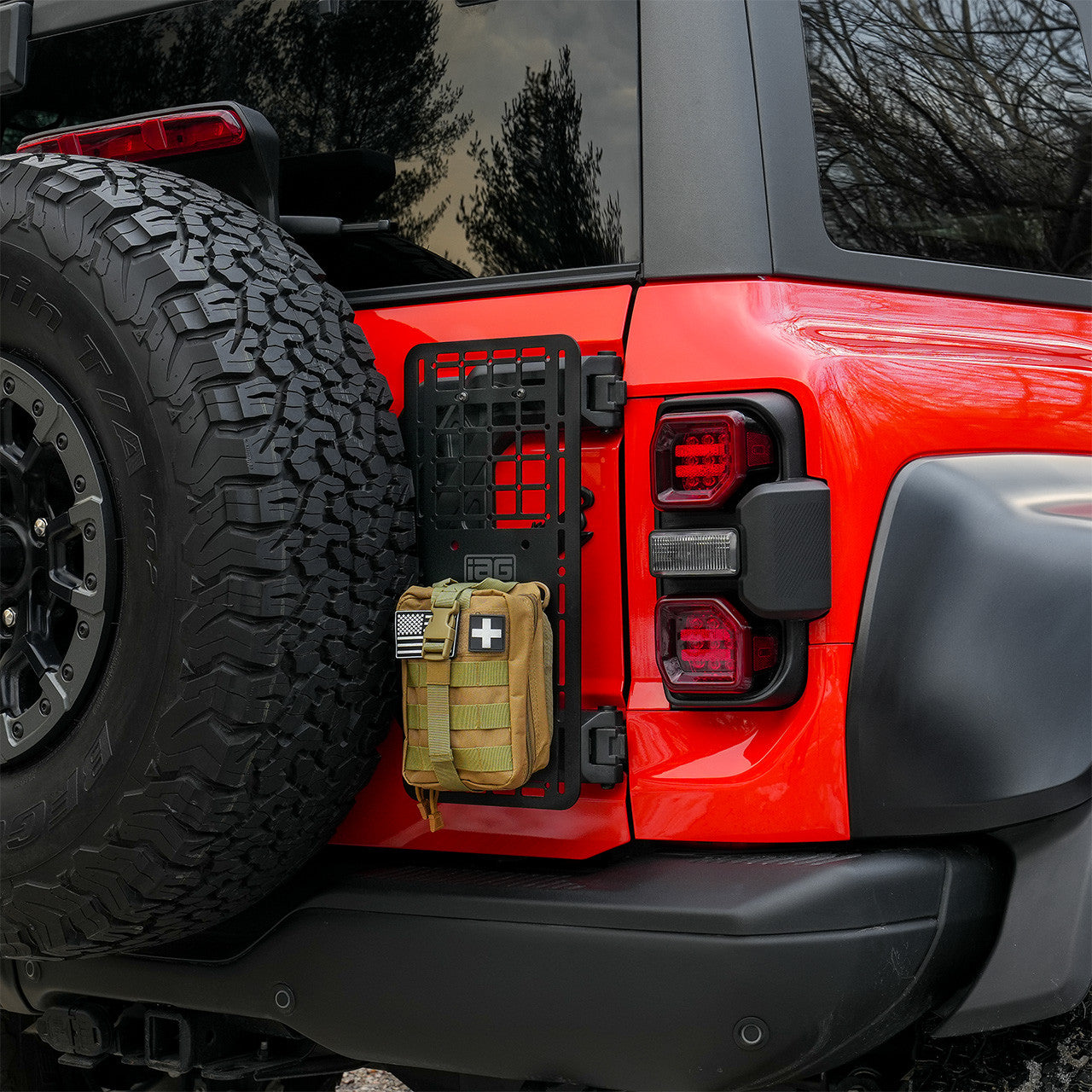 IAG Off-Road Tailgate MOLLE Panel For 2021+ Bronco with IAG X-Brace® - Installed 5