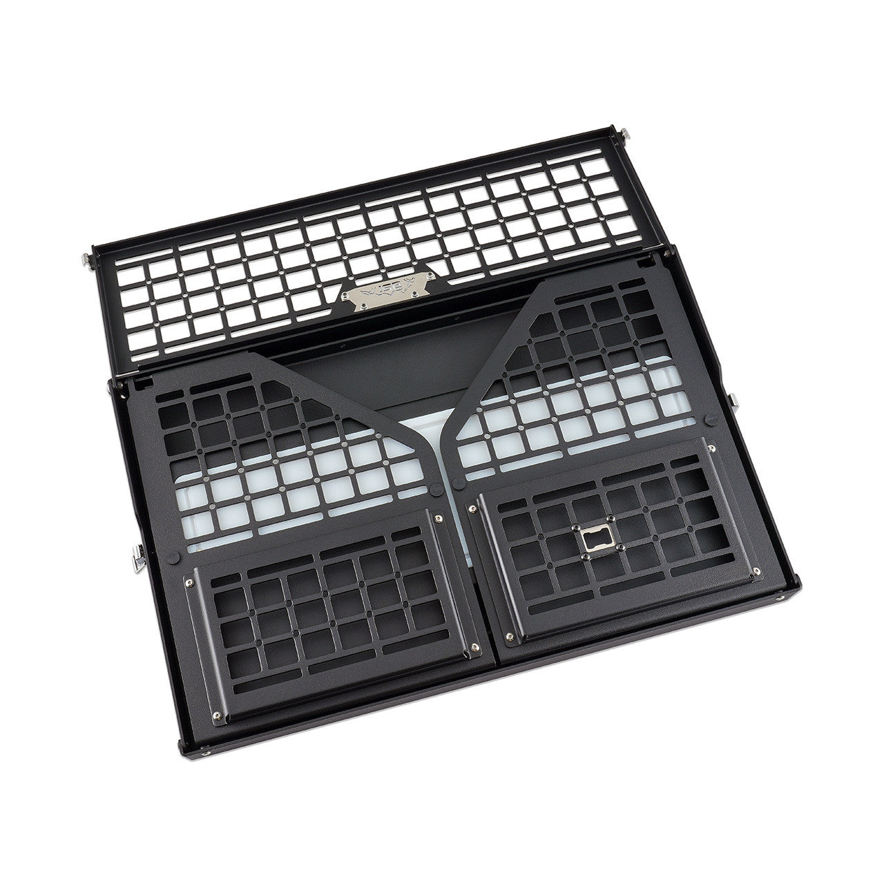IAG Multilevel Tailgate Table with Cutting Board for 2021+ Ford Bronco - Unfolding Operation 1