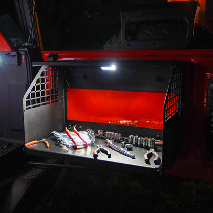 IAG Off-Road Multilevel Tailgate Table Light For 2021+ Ford Bronco - Light at Night 2