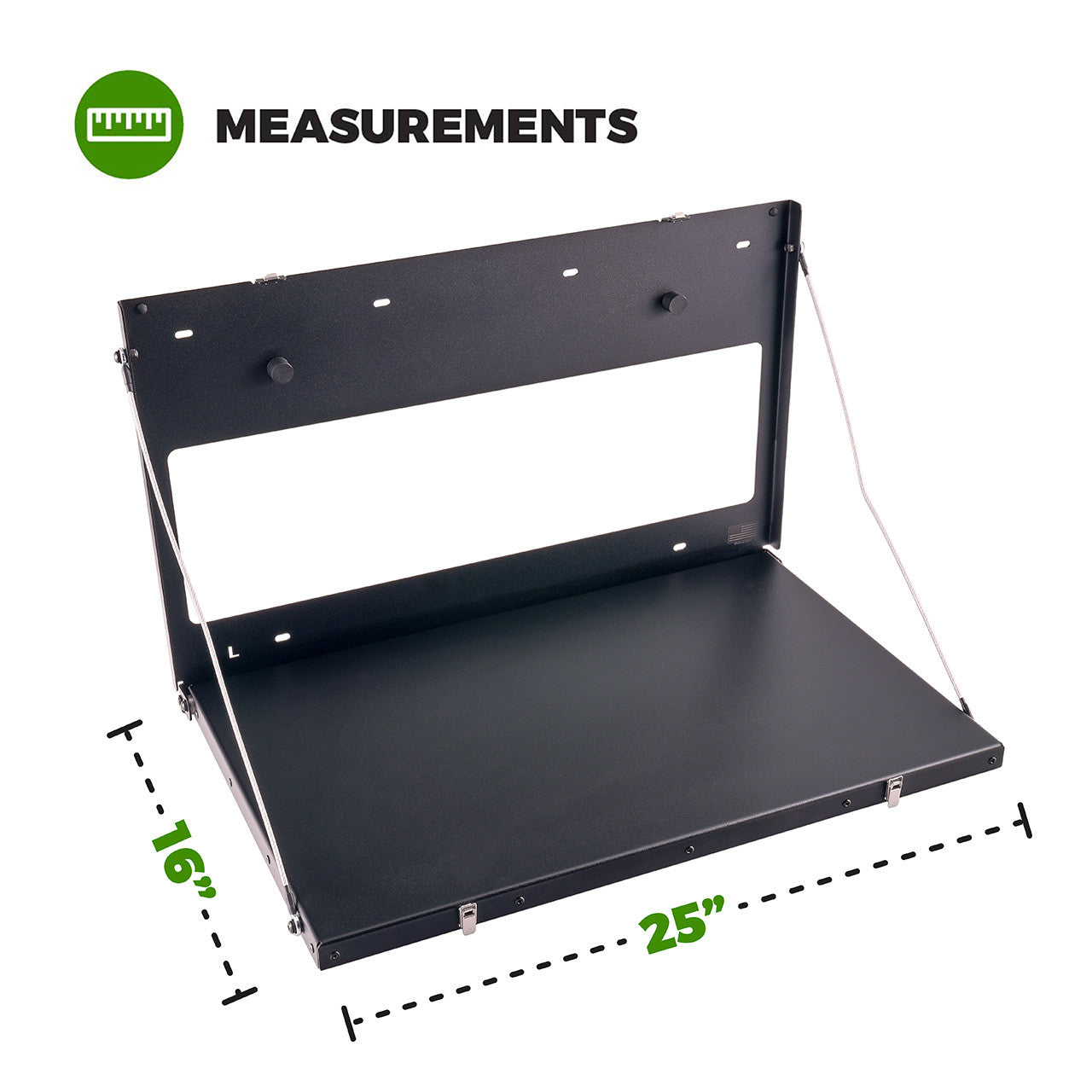 IAG Off-Road Base Camp Tailgate Table For 2021+ Ford Bronco - Dimensions