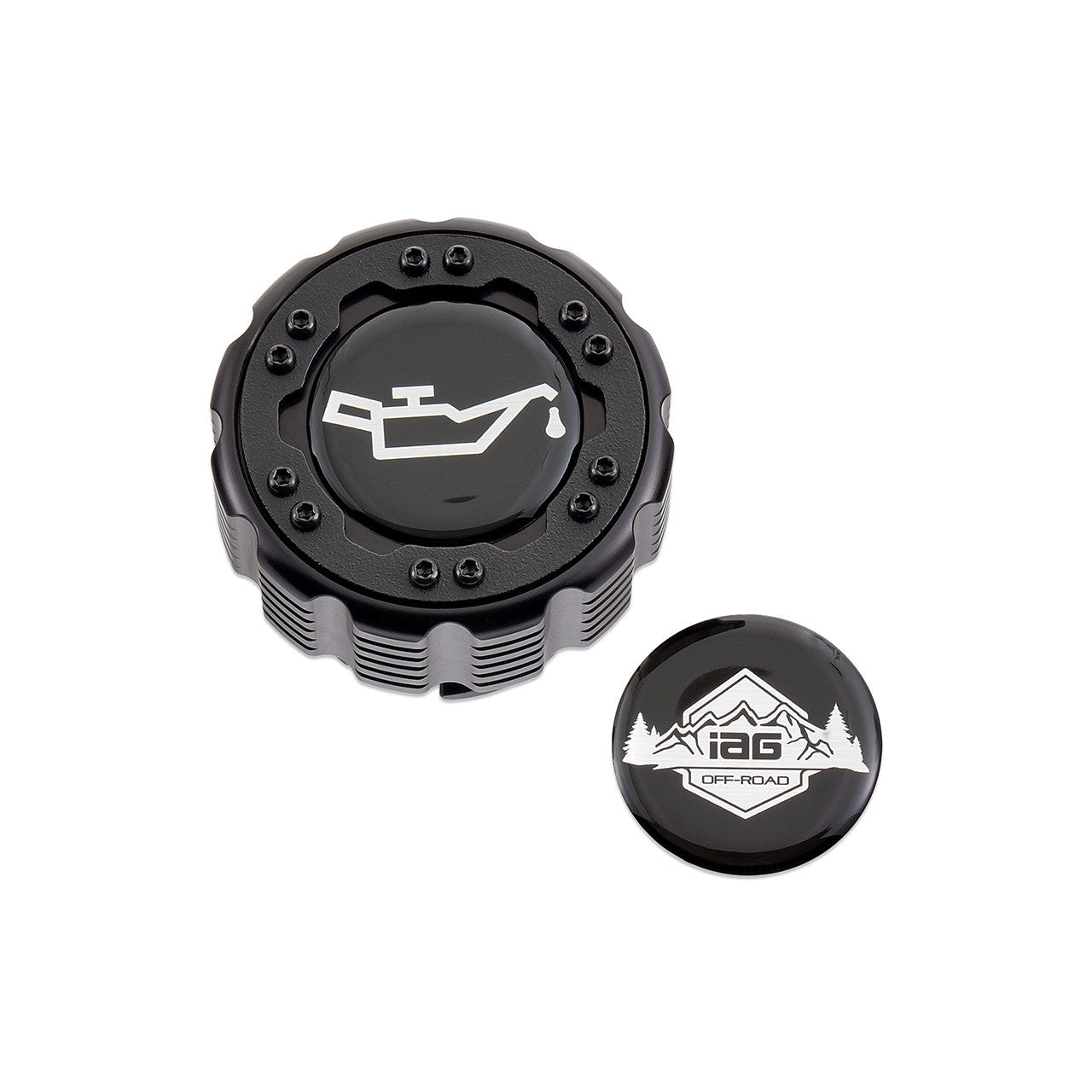 IAG Off-Road Beadlock Oil Cap For 2021+ Ford Bronco, 15+ F-150, 19+ Ranger - Black