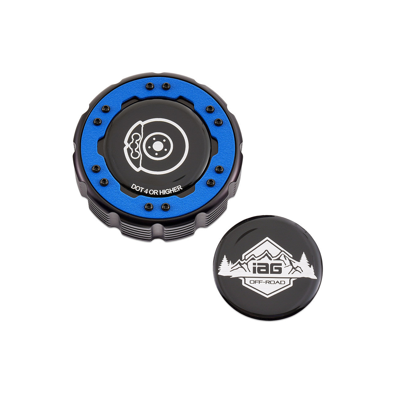 IAG-Off-Road Beadlock Brake Master Cylinder Cap For 2021+ Ford Bronco, 19+ Ranger - Blue Cap