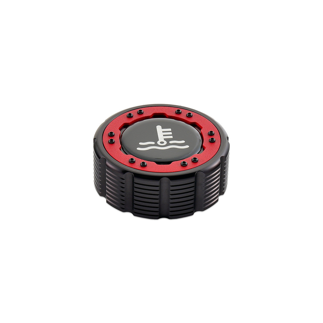 IAG Off-Road Beadlock Coolant Cap For 2021+ Ford Bronco, 15+ F-150, 19+ Ranger - Red