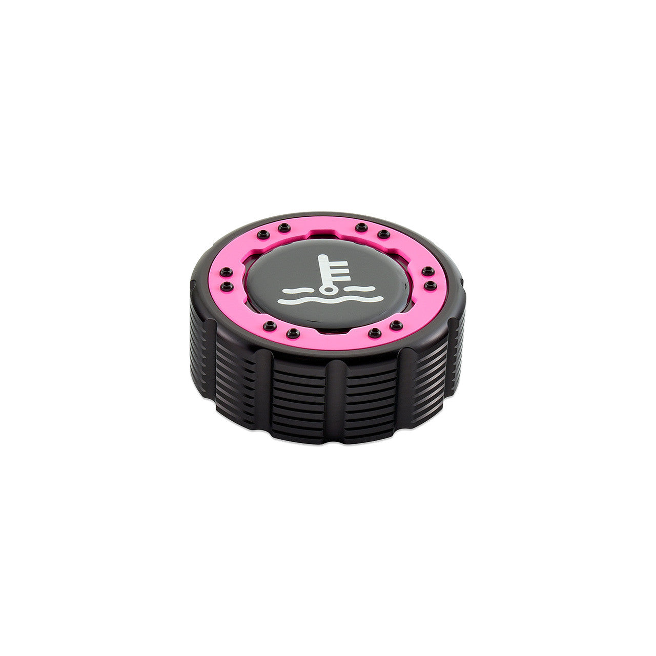 IAG Off-Road Beadlock Coolant Cap For 2021+ Ford Bronco, 15+ F-150, 19+ Ranger - Pink