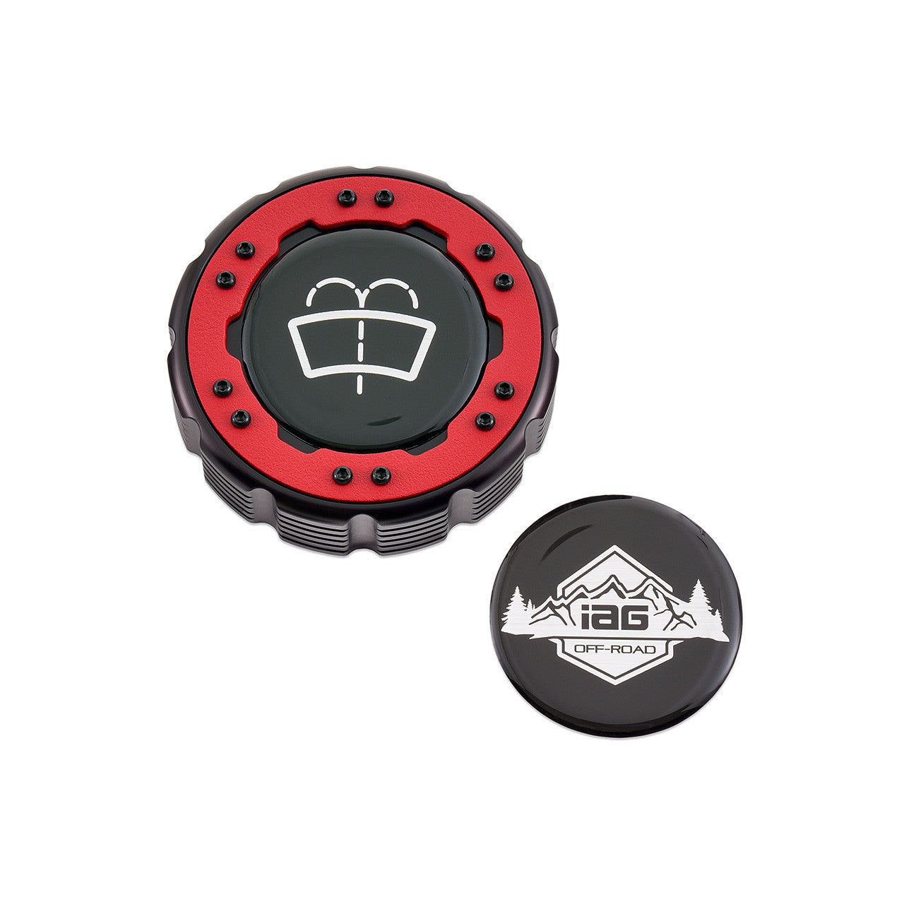 IAG Off-Road Beadlock Washer Fluid Cap For 2021+ Ford Bronco, 24+ Ranger, 22+ Maverick