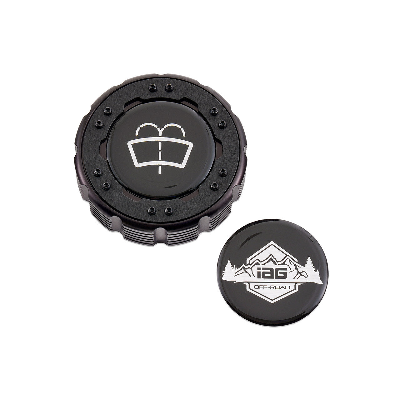 IAG Off-Road Beadlock Washer Fluid Cap For 2021+ Ford Bronco, 24+ Ranger, 22+ Maverick