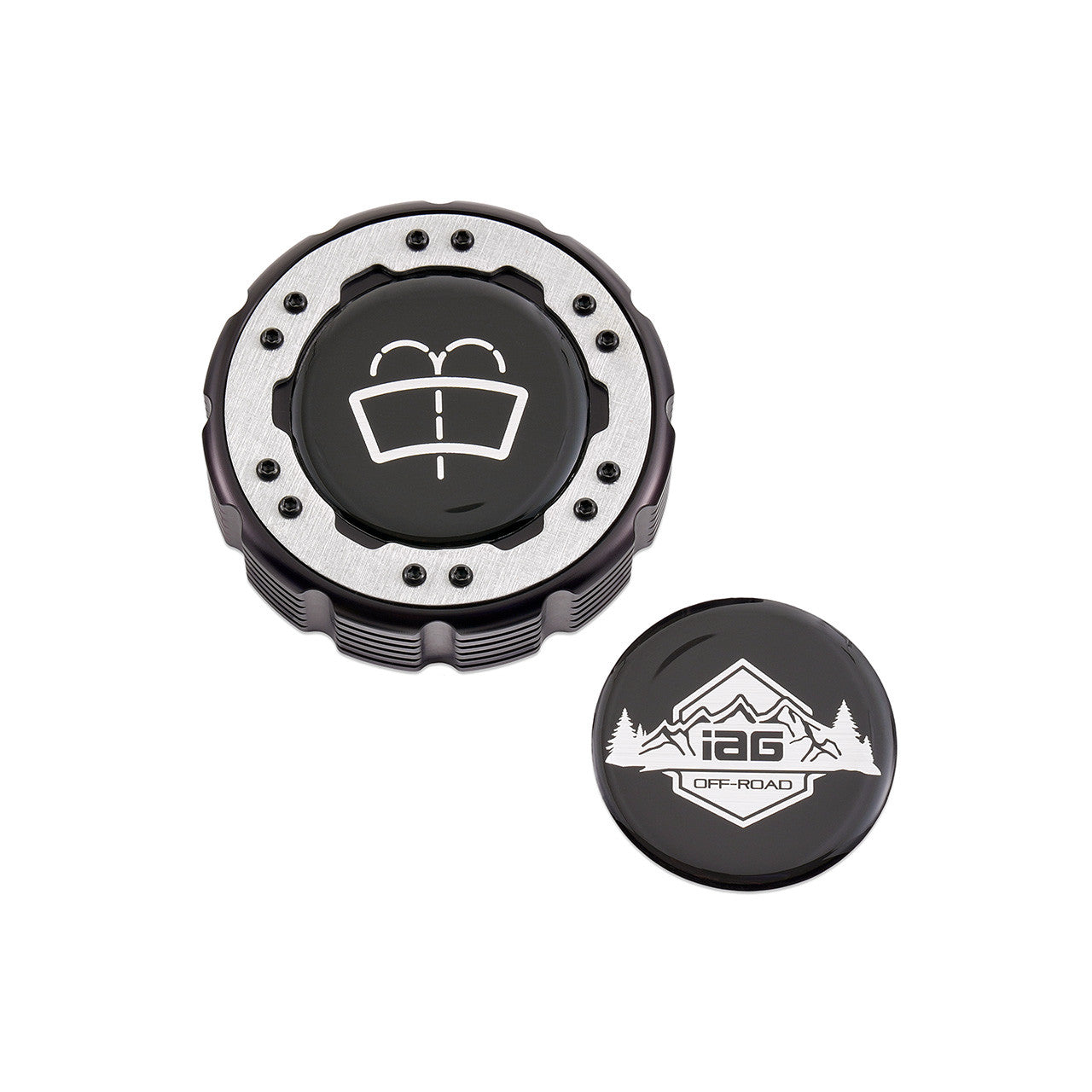 IAG Off-Road Beadlock Washer Fluid Cap For 2021+ Ford Bronco, 24+ Ranger - Aluminum