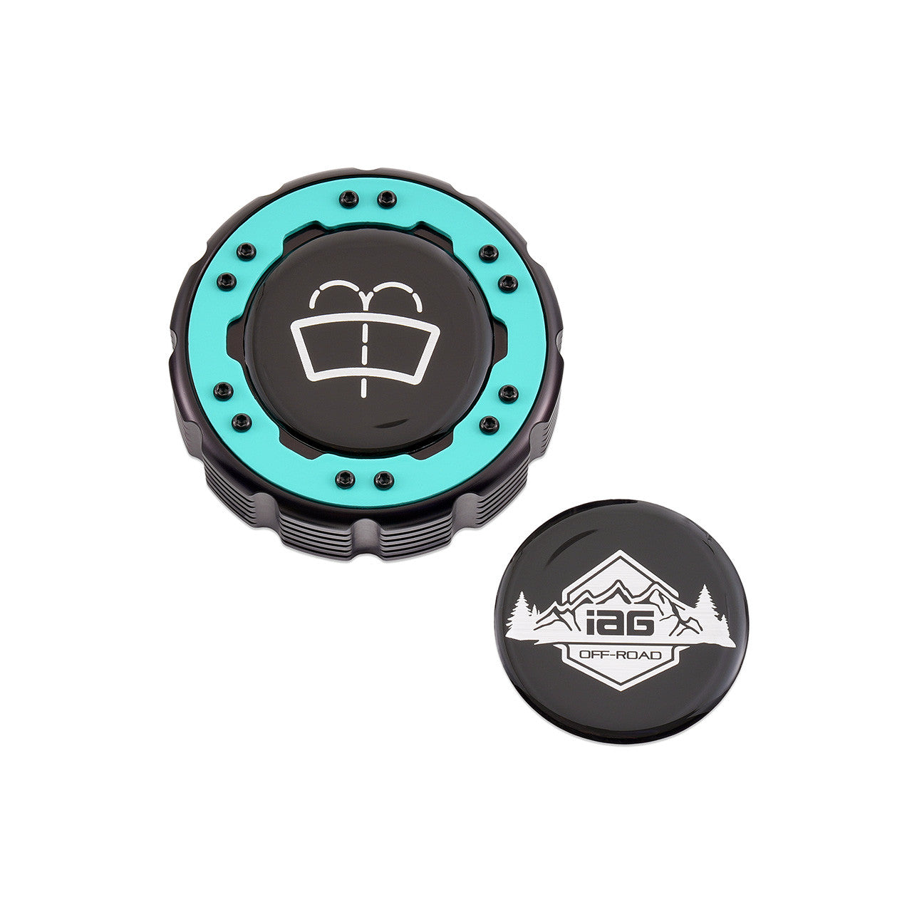 IAG Off-Road Beadlock Washer Fluid Cap For 2021+ Ford Bronco, 24+ Ranger, 22+ Maverick