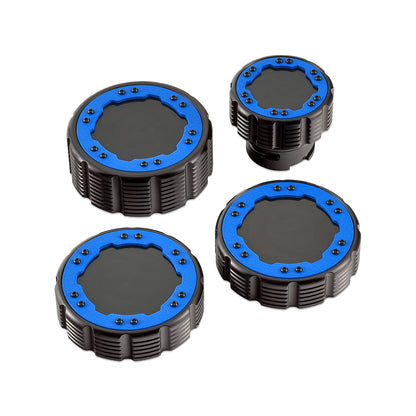 IAG Off-Road Beadlock Cap Kit for 2021+ Ford Bronco, 2024+ Ranger, 22+ Maverick - Blue No Emblem