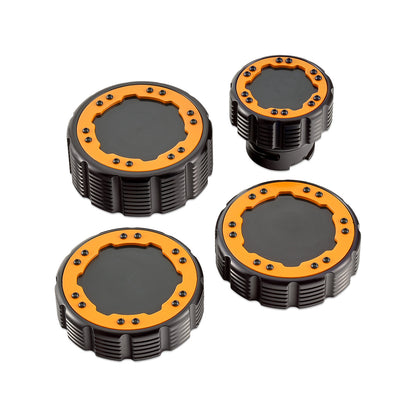 IAG Off-Road Beadlock Cap Kit for 2021+ Ford Bronco, 2024+ Ranger, 22+ Maverick - Orange without Emblem