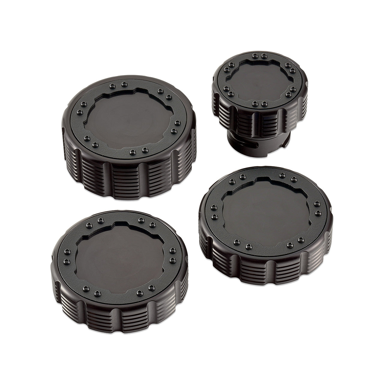 IAG Off-Road Beadlock Cap Kit for 2021+ Ford Bronco, 2024+ Ranger, 22+ Maverick - Orange without Emblem