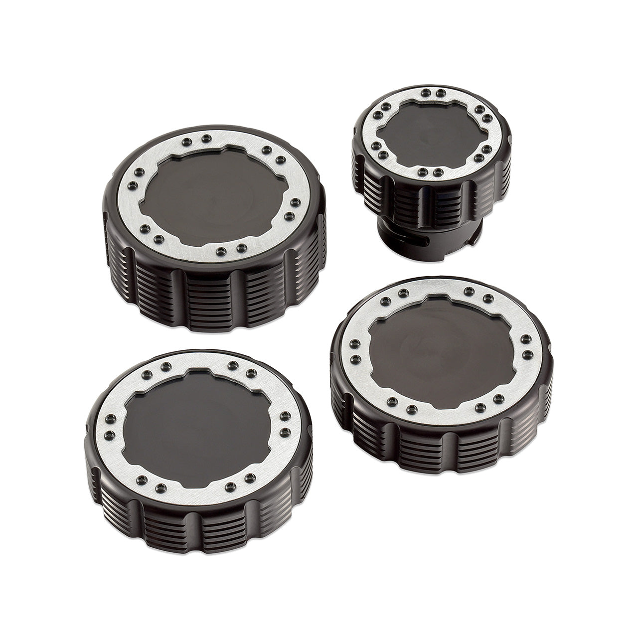 IAG Off-Road Beadlock Cap Kit for 2021+ Ford Bronco, 2024+ Ranger, 22+ Maverick - Aluminum without Emblem
