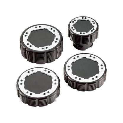 IAG Off-Road Beadlock Cap Kit for 2021+ Ford Bronco, 2024+ Ranger, 22+ Maverick - White without Emblem