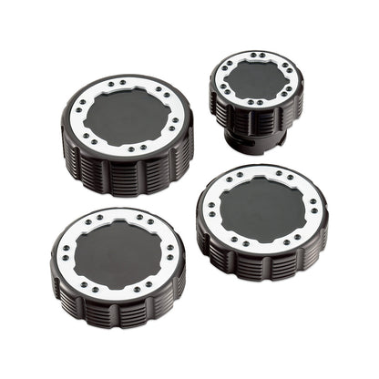IAG Off-Road Beadlock Cap Kit for 2021+ Ford Bronco, 2024+ Ranger, 22+ Maverick - White without Emblem