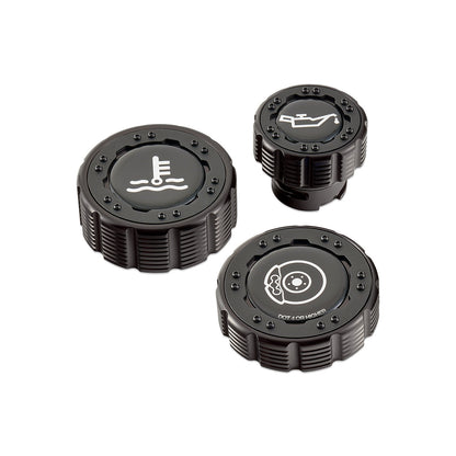 IAG-ACC-F1097BKBK - IAG Beadlock Cap Kit 15+ Ford F-150 & 17+ F-150 Raptor - Black with Emblem