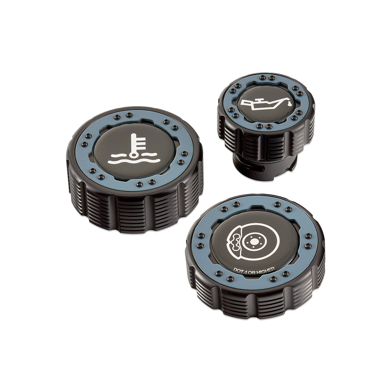 IAG-ACC-F1097BKA51 - IAG Beadlock Cap Kit 15+ Ford F-150 & 17+ F-150 Raptor - Area 51 with Emblem