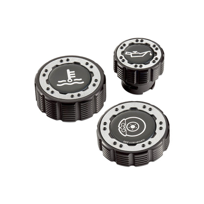 IAG-ACC-F1097BKAL - IAG Beadlock Cap Kit 15+ Ford F-150 & 17+ F-150 Raptor - Aluminum with Emblem