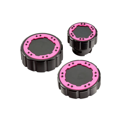 IAG-ACC-F1097BKPK - IAG Beadlock Cap Kit in Pink No Emblem - F-150
