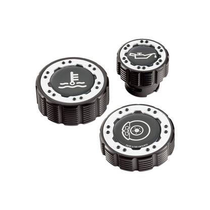 IAG-ACC-F1097BKWH - IAG Beadlock Cap Kit in White with Emblem - F-150