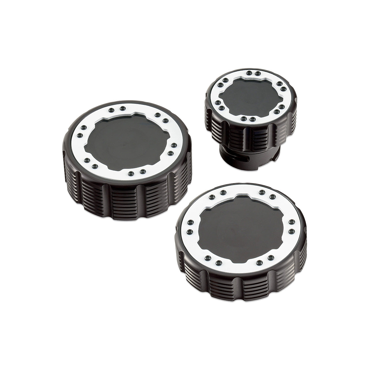 IAG-ACC-F1097BKWH - IAG Beadlock Cap Kit in White No Emblem