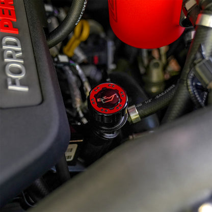 IAG-ACC-F1097BKRD - IAG Beadlock Cap Kit in Red with  Emblem Installed