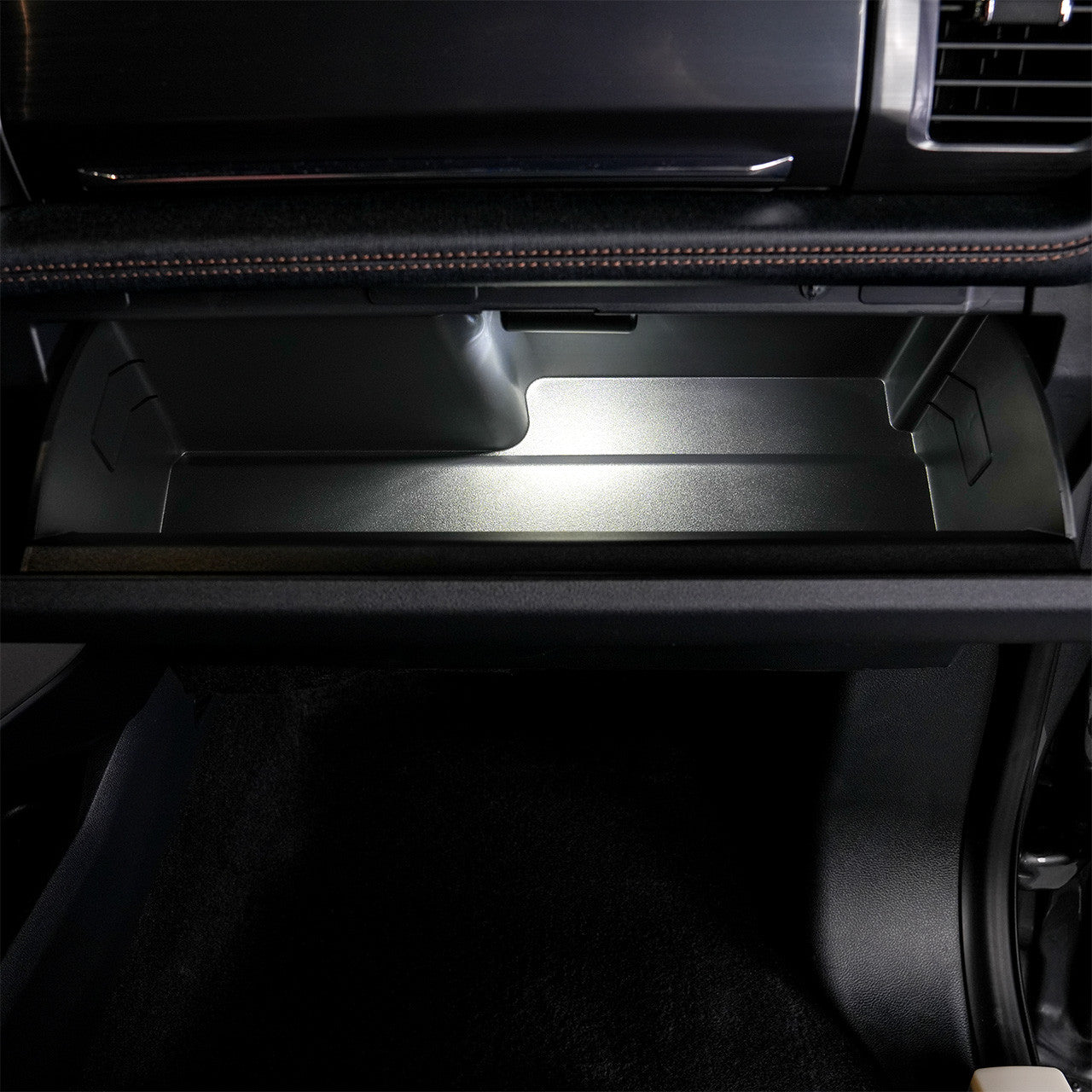 IAG Off-Road Glove Box Light For 2020+ Ford F-150 - Installed