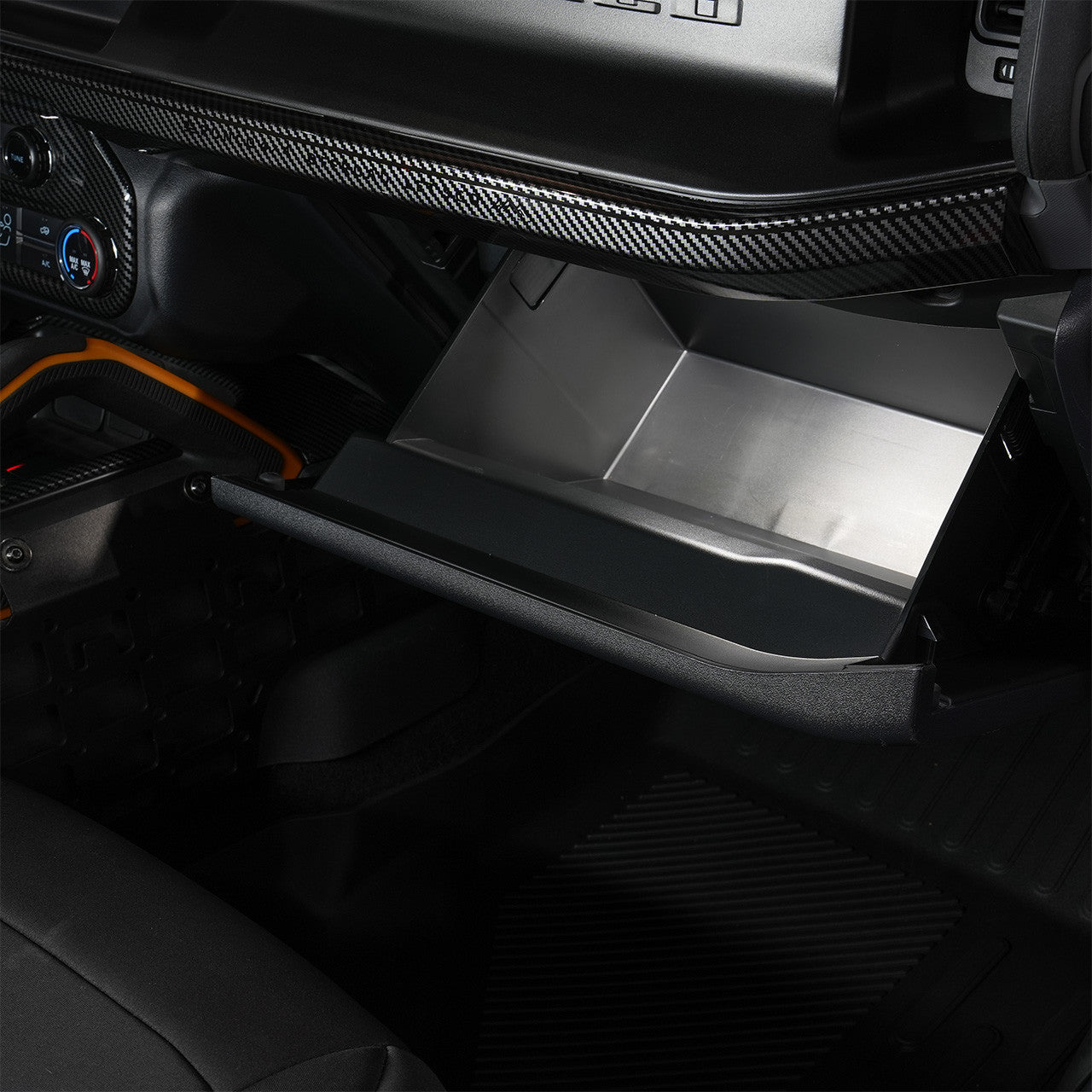 IAG Off-Road Glove Box Light For 2021-24 Ford Bronco - Installed and Lighted