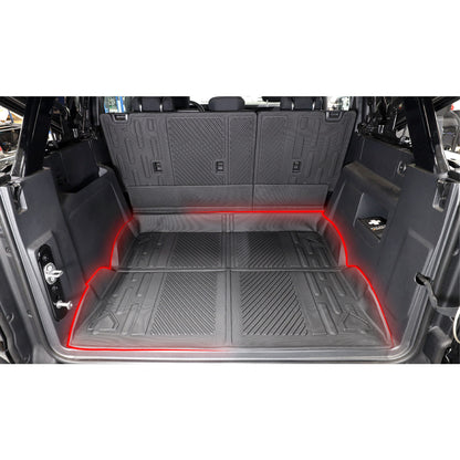 IAG I-Line Molded Trunk Mat for 2021+ Ford Bronco Four Door - Outlined