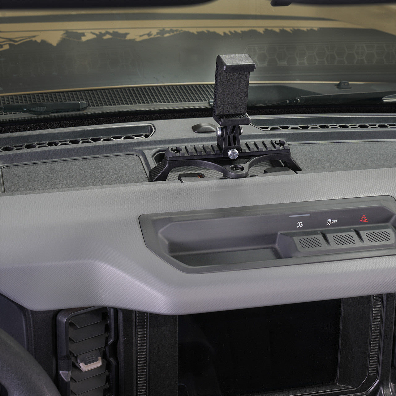 IAG I-Line Picatinny Rail with Phone Mount for 2021+ Ford Bronco - Mounting 2