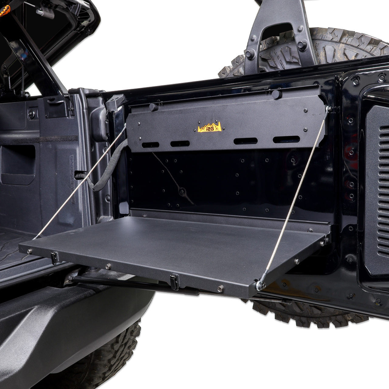 IAG I-Line Tailgate Table No Drill with Molle Panel for 2021+ Ford Bronco - Installed 1